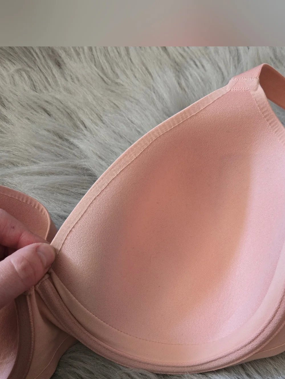 aerie Soft Peach Pink Real Free Full Coverage Lightly Lined Bra - Picture 9 of 12